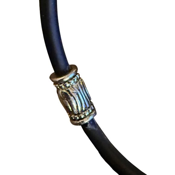 Butterfly Pendant Necklace With Black Cord & Silver-Tone Accents For Women - Picture 4 of 4